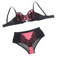 Сутиен SUBBLIME - 955571 PINK PATENT LEATHER MESH ZIPPER BRA SET S/M