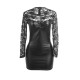 Бельо SUBBLIME - 955601 LONG SLEEVED DRESS WITH BLACK LACE L/XL