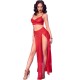 Бельо CHILIROSE - CR 4850 RED TOP AND LEGGINGS SET WITH GOLDEN ACCESSORIES M