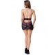 Бельо LIVCO CORSETTI FASHION - LEISA LC 20201 T-SHIRT + THONG WITH LACE BLACK L/XL