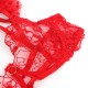 Бельо SUBBLIME - 957506  LACE BRA AND GARTER SET RED S/M