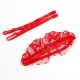 Бельо SUBBLIME - 957513 LACE BRA AND GARTER SET RED L/XL