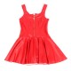 Рокля SUBBLIME - 957681 HEART ZIPPER LEATHER DRESS RED S/M