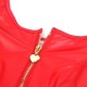 Рокля SUBBLIME - 957681 HEART ZIPPER LEATHER DRESS RED S/M