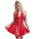 Рокля SUBBLIME - 957728 LACE ZIPPER LEATHER DRESS RED S/M