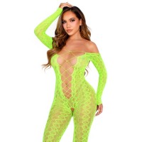 Боди LEG AVENUE - CROTCHLESS BODYSTOCKING EXOTIC SNAKE L