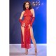 Рокля с ръкавици CHILIROSE - CR 4853 RED LACE DRESS WITH GLOVES L/XL