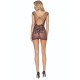 Секси боди PASSION - BS111 BLACK LACE BODYSTOCKING