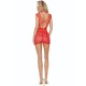 Секси боди PASSION - BS111 BODYSTOCKING RED LACE