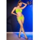 Бельо CHILIROSE - CR 4866 NEON GREEN TOP AND SHORTS SET S/M