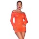 Рокля CHILIROSE - CR 4859 ORANGE MINI DRESS L