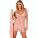 Бельо LIVCO CORSETTI FASHION - HYEONA 1710 BABYDOLL + THONG ROSE M