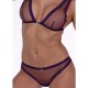 Секси комплект PASSION - BELISSANA BRA + THONG SET VIOLET S/M