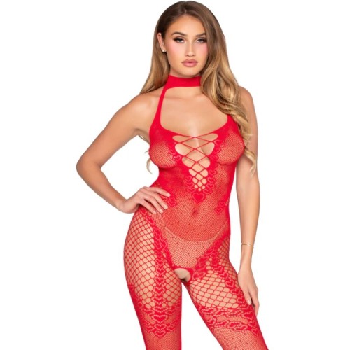 Секси боди LEG AVENUE - 89336 CROTCHLESS BODYSTOCKING RED - ONE SIZE | LEG AVENUE - LEG AVENUE BODYSTOCKINGS Секси боди LEG AVENUE - 89336 CROTCHLESS BODYSTOCKING RED - ONE SIZE