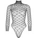 Секси боди LEG AVENUE TURTLENECK FISHNET TEDDY ONE SIZE