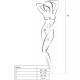PASSION WOMAN BS013 BODYSTOCKING BLACK ONE SIZE
