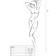 PASSION WOMAN BS013 BODYSTOCKING WHITE ONE SIZE