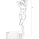 PASSION WOMAN BS020 BODYSTOCKING WHITE ONE SIZE