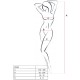 PASSION WOMAN BS034 BODYSTOCKING WHITE ONE SIZE