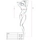 PASSION WOMAN BS035 BODYSTOCKING BLACK ONE SIZE