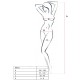 PASSION WOMAN BS031 BODYSTOCKING BLACK ONE SIZE