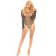 Секси боди LEG AVENUE FISHNET THONG BACK TEDDY BODYSUIT ONE SIZE