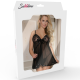 SUBBLIME CHEMISE-GARTER BELT WITH PINK BOWS S/M