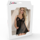 SUBBLIME BLACK BABYDOLL BEIGE FLORAL LACES L/XL