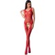 PASSION WOMAN BS061 BODYSTOCKING RED ONE SIZE