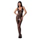 PASSION WOMAN BS069 BODYSTOCKING - BLACK ONE SIZE