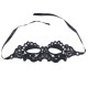 QUEEN LINGERIE ENCHANTING BLACK LACE EYE MASK ONE SIZE